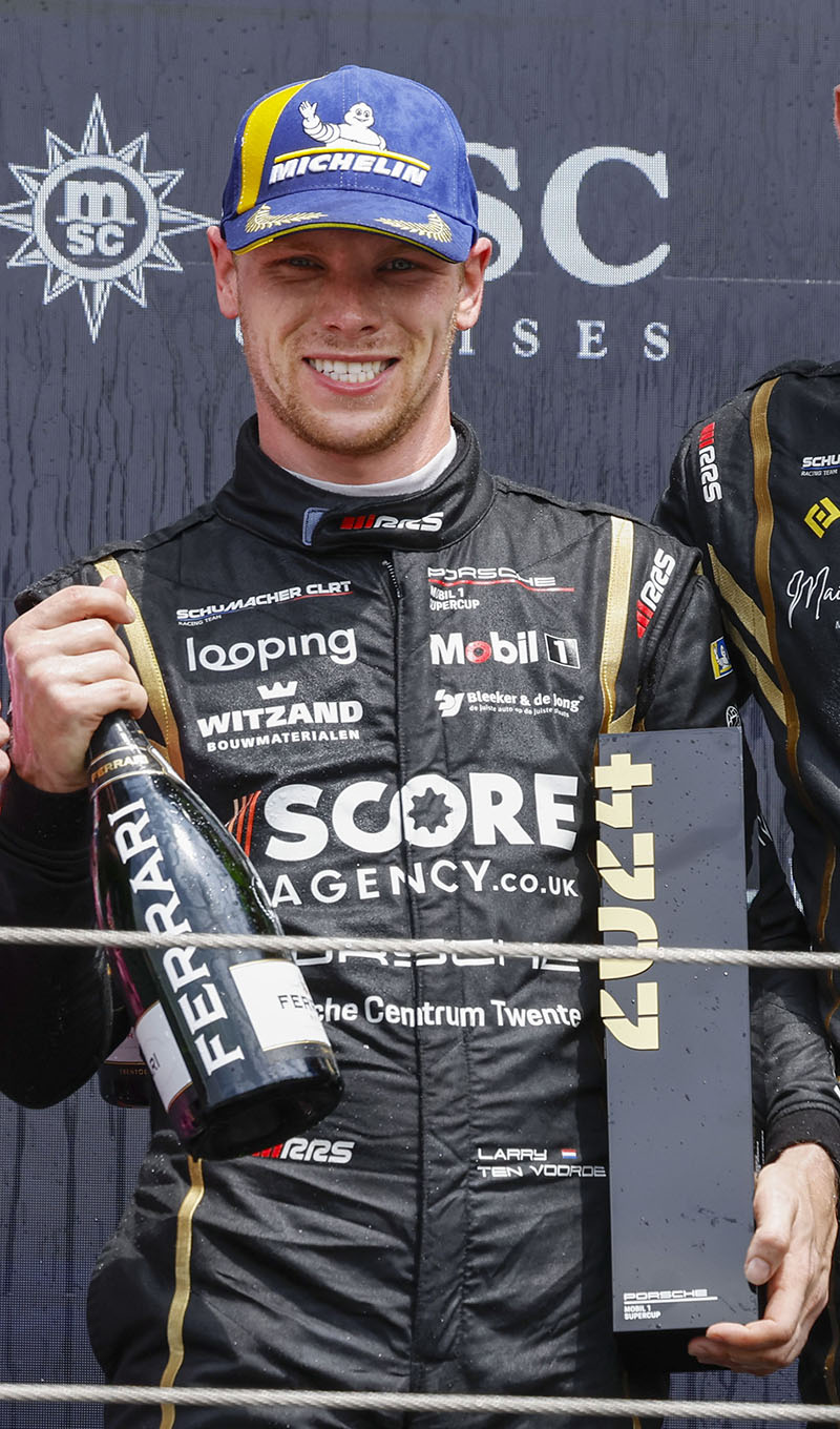 Larry ten Voorde podium